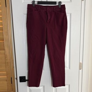 Old Navy Women's Burgundy Straight Leg Pants